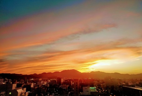Sunset over Takefu